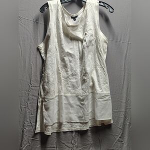 Tommy Hillfiger White Pocket Tank Size 1x